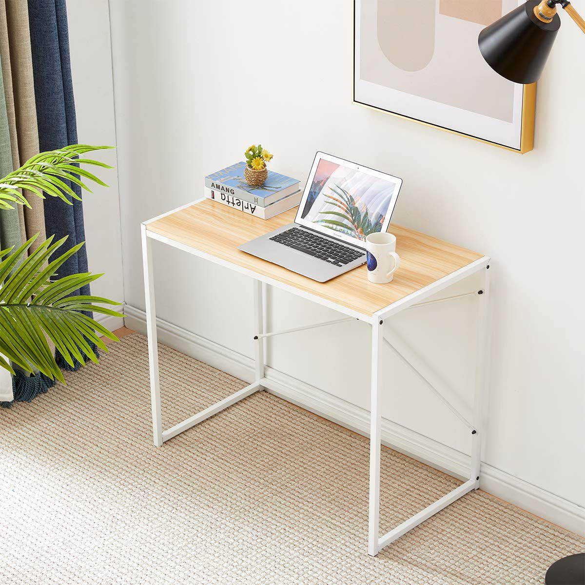 Lifetech Computer Desk 43.3" Modern Study Writing Desk for Home Office Simple Small Desk for Small Spaces, Black