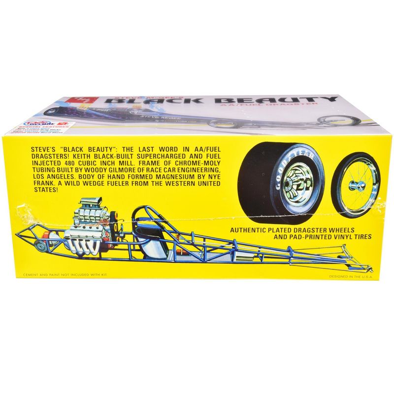Skill 2 Model Kit Steve McGee's Black Beauty Wedge AA/Fuel Dragster 1/25 Scale Model by AMT