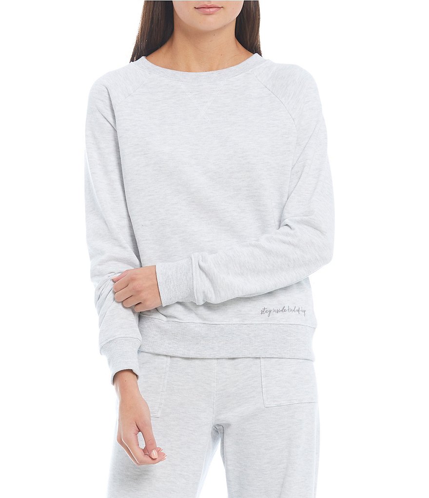 Copper Key Coordinating Embroidered Long Sleeve Pullover Sweatshirt