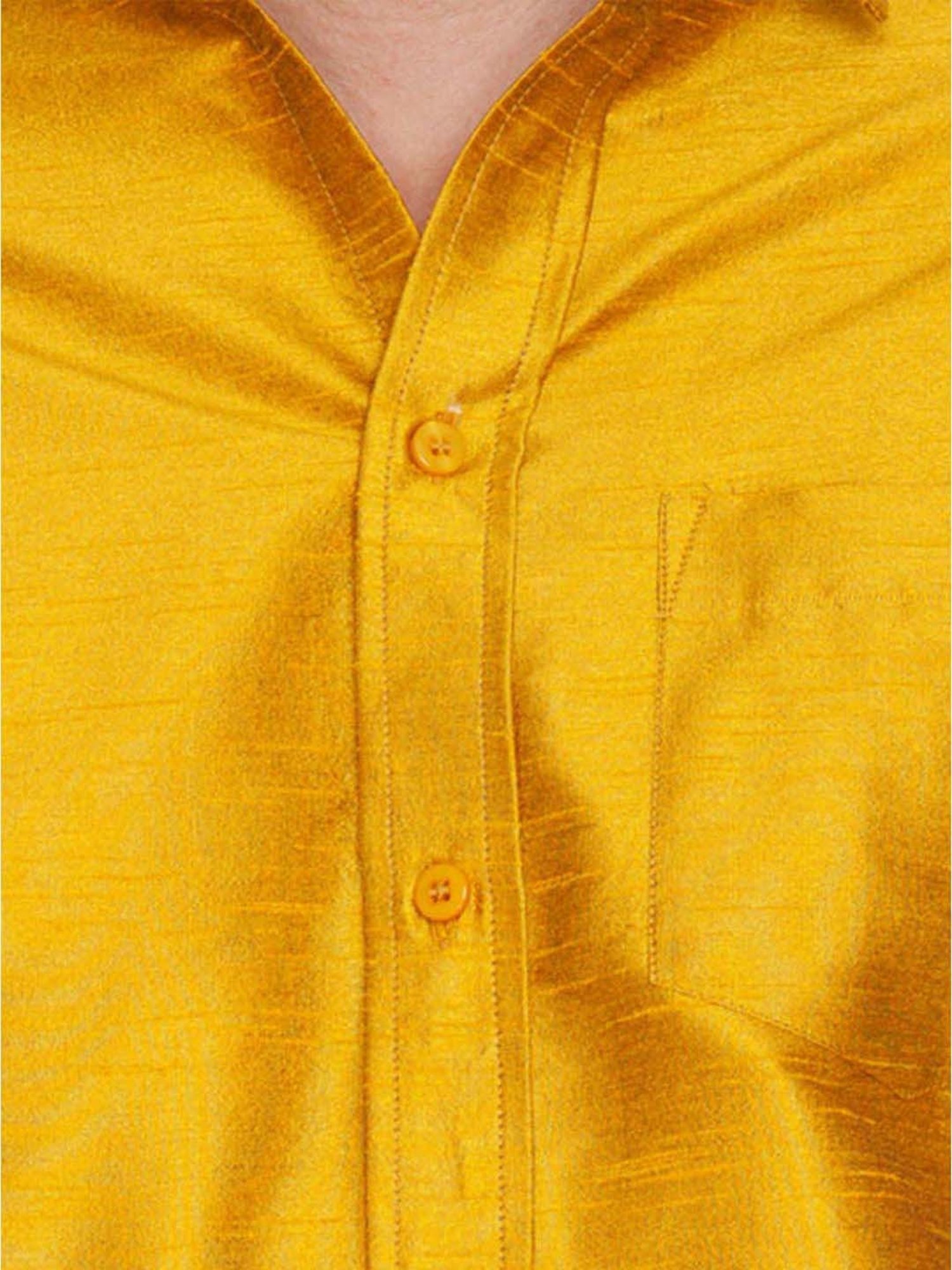 Ramraj Red Cotton Regular Fit Shirt