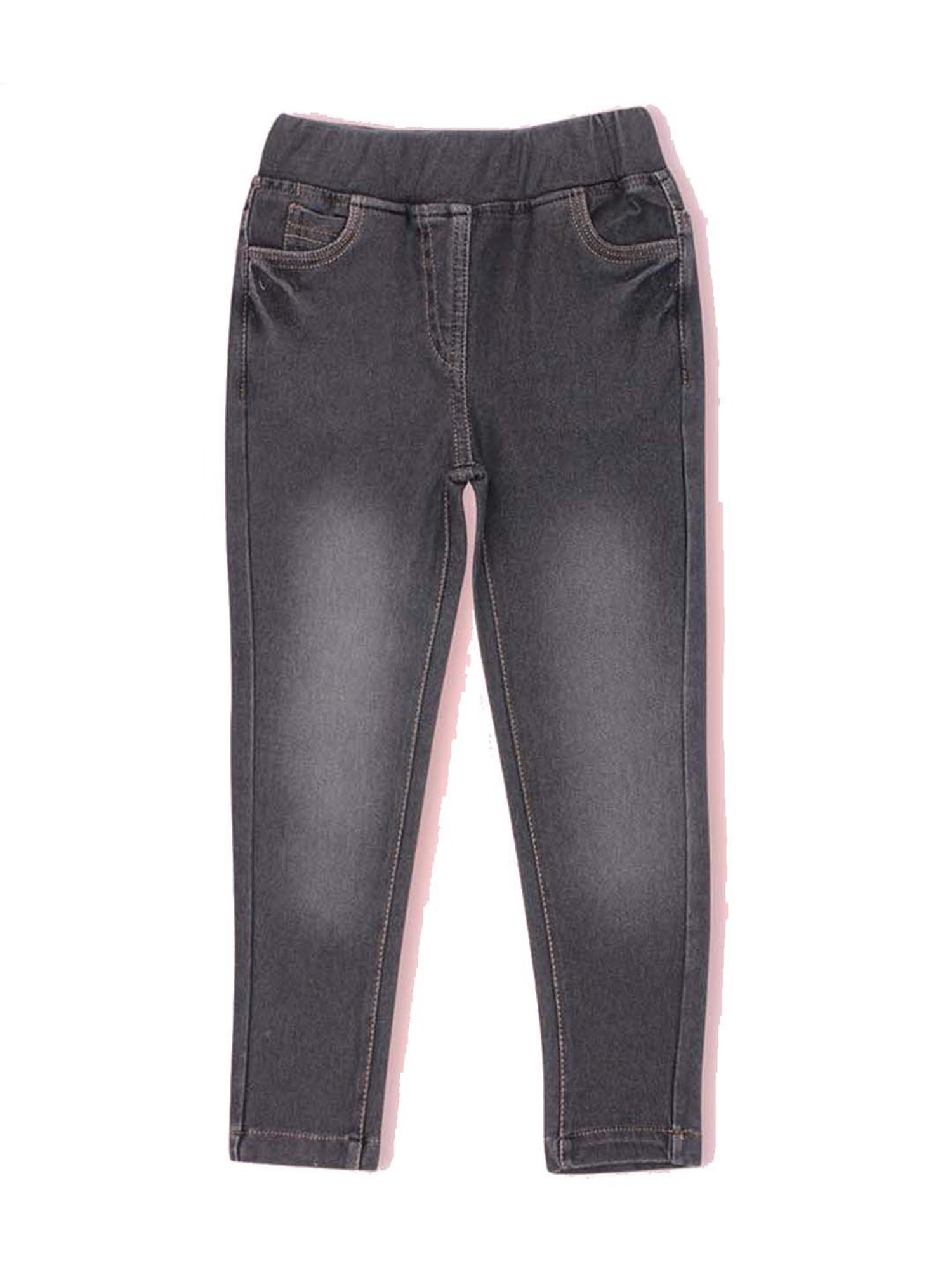 Cutecumber Girls Charcoal Grey Washed Jeggings