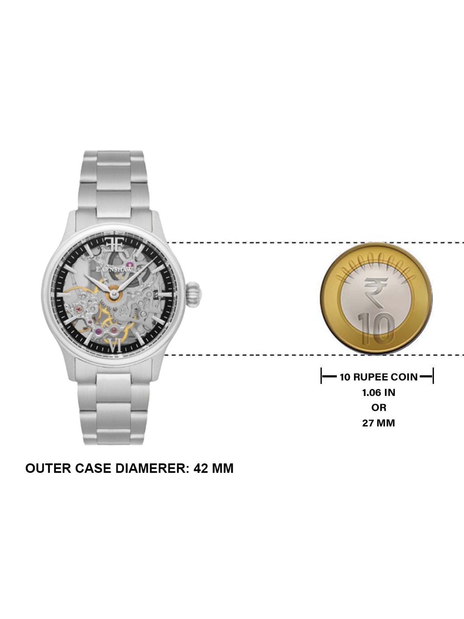 EARNSHAW ES-8061-11 Bauer Shadow Analog Watch for Men