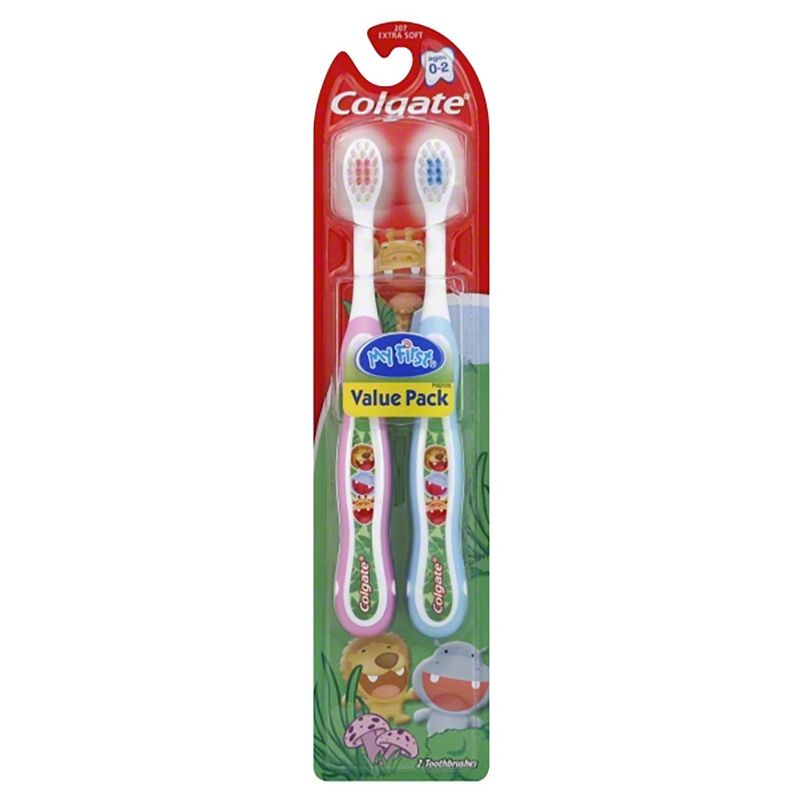 Colgate My First Baby and Toddler Extra Soft Toothbrush - 2ct