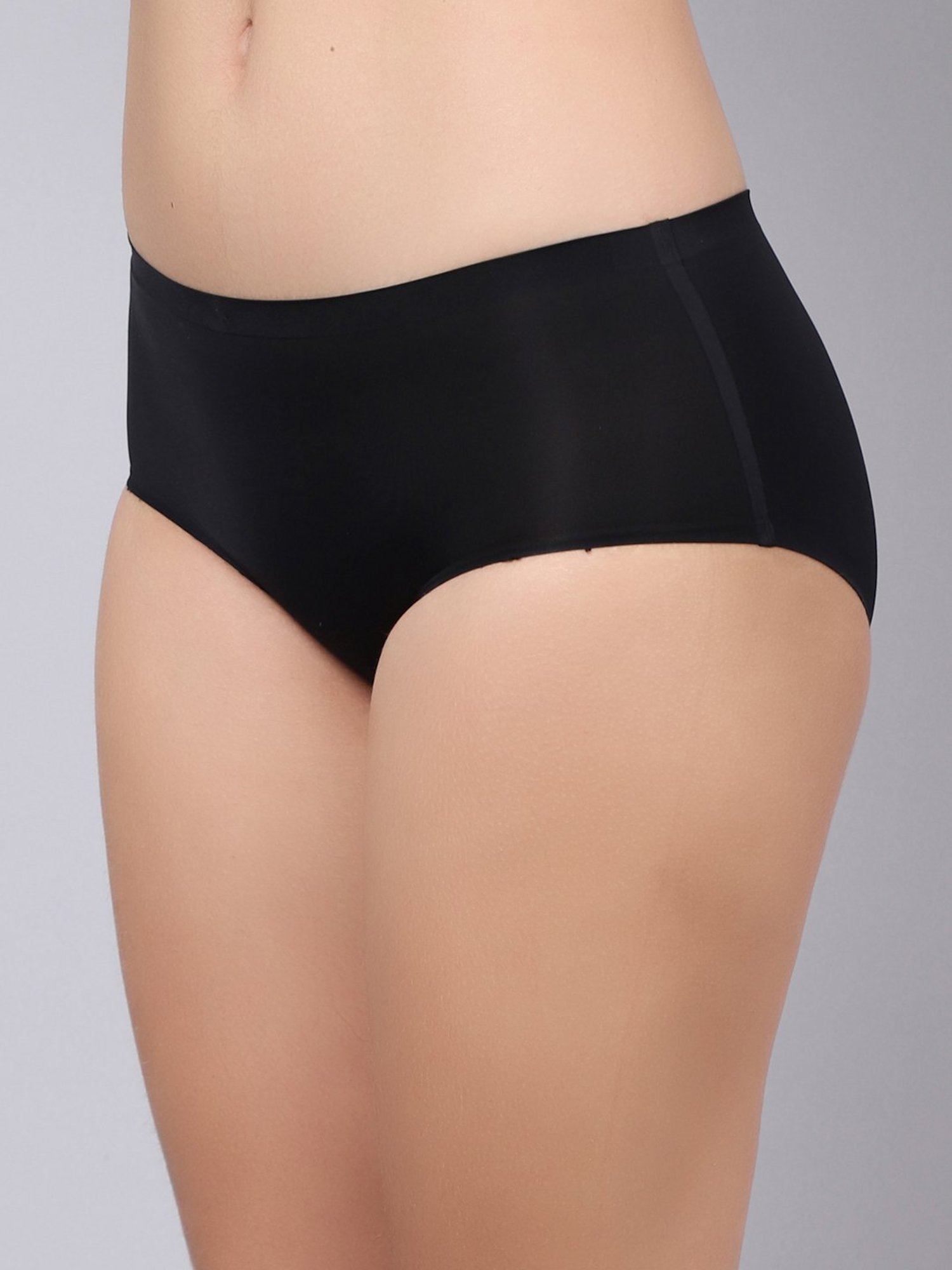 Erotissch Black Seamless Bikini Panty