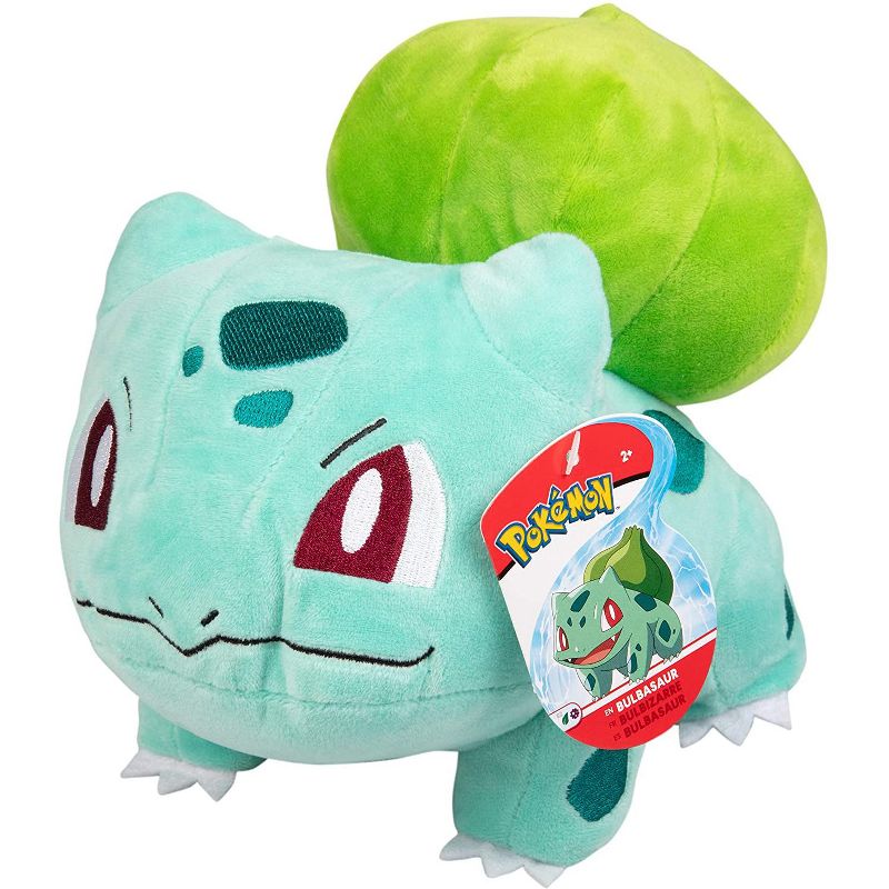 Jazwares Pokemon Bulbasaur 8" Plush with Soft Pokeball, Set of 2