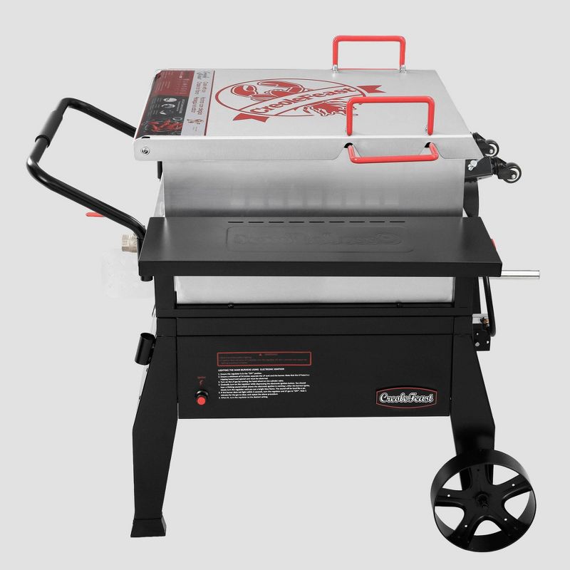 Creole Feast Single Sack Crawfish Boiler and Outdoor Stove Propane Gas Cooker CFB1001A Black