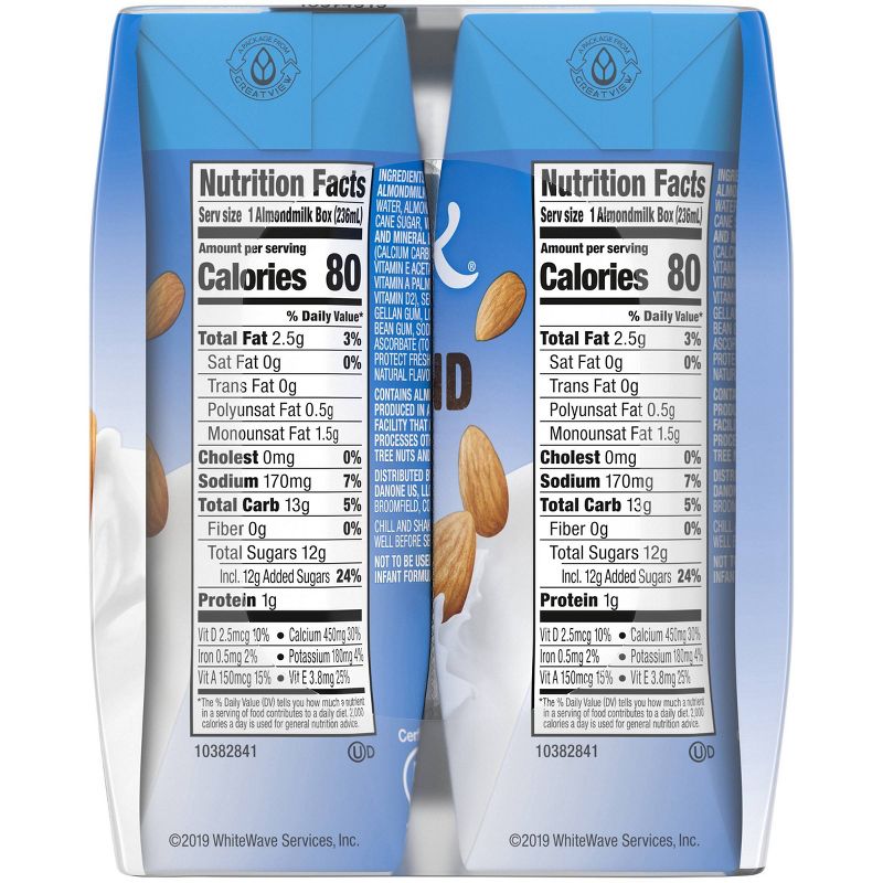 Silk Vanilla Almond Milk 8oz, 6 pk