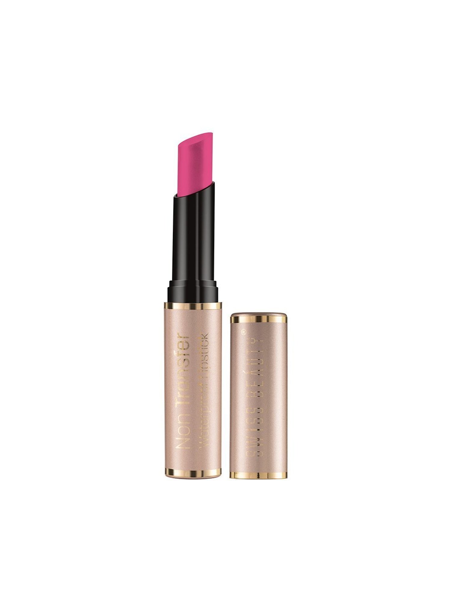 SWISS BEAUTY Non-Transfer & Waterproof Lipstick Fuchsia Magenta - 3 gm