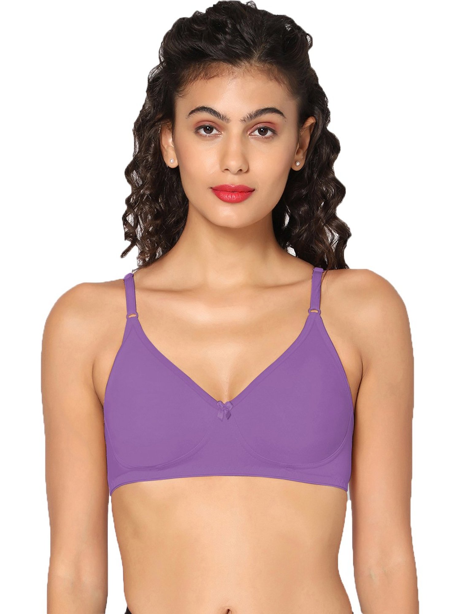 Tweens Peach & Green Non Padded Bra (Pack Of 2)