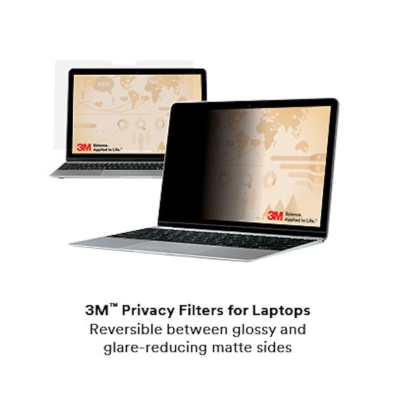 3M Privacy Filter For Notebook Fits 12.5" Translucent PF125W9B