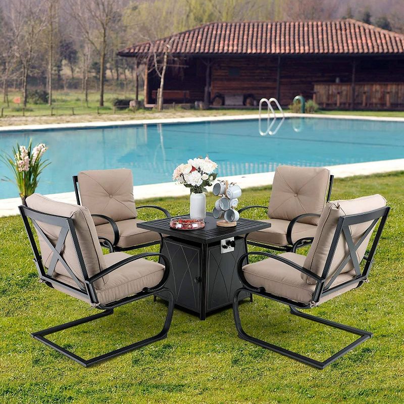 7pc Bridgeport Coastal Dining Set Blue - Royal Garden