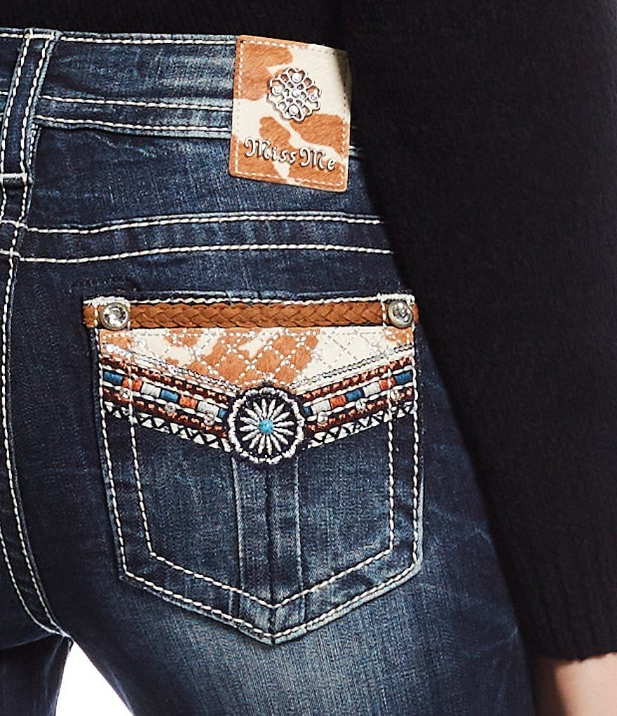 Miss Me Embellished Pocket Bootcut Jeans