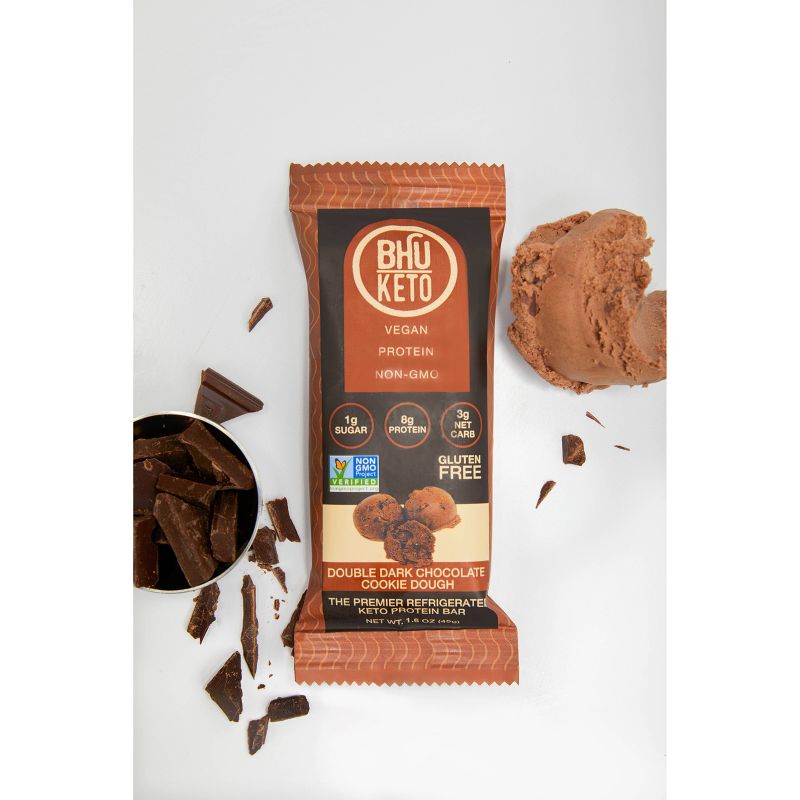 BHU Keto Double Chocolate Cookie Dough Bar - 1.6oz