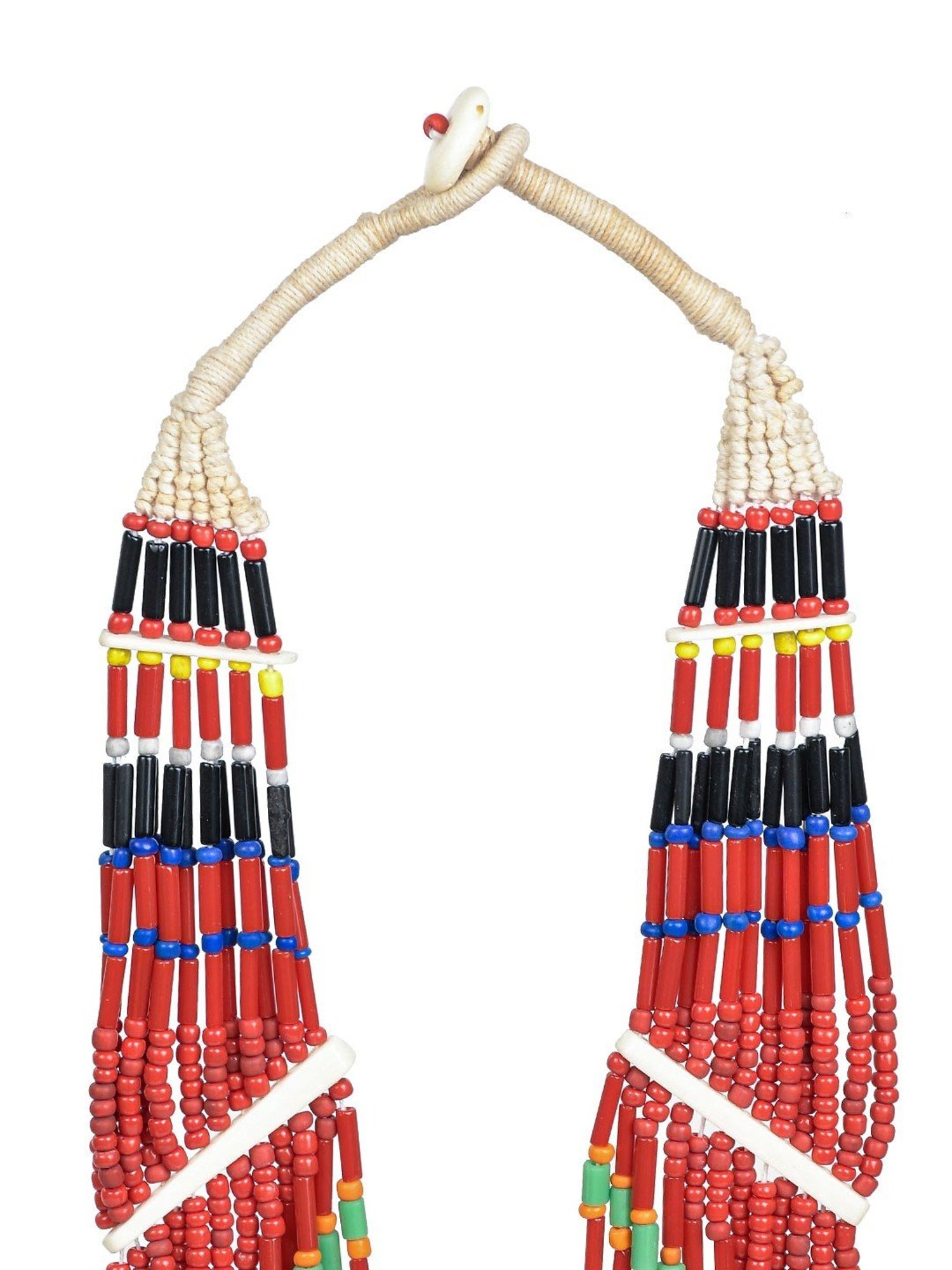 Imli Street Multicolor Vintage Naga Beaded Tribal Necklace
