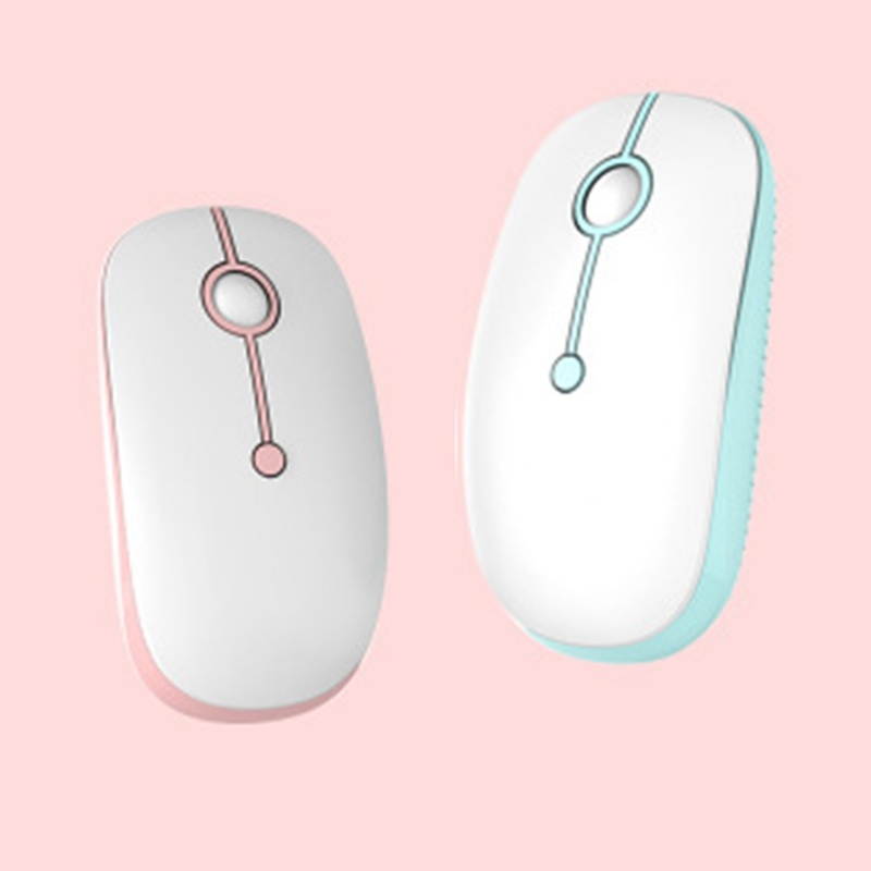 Portable Ultra Thin Wireless Gaming Office Mouse with USB Receiver PC Accessory