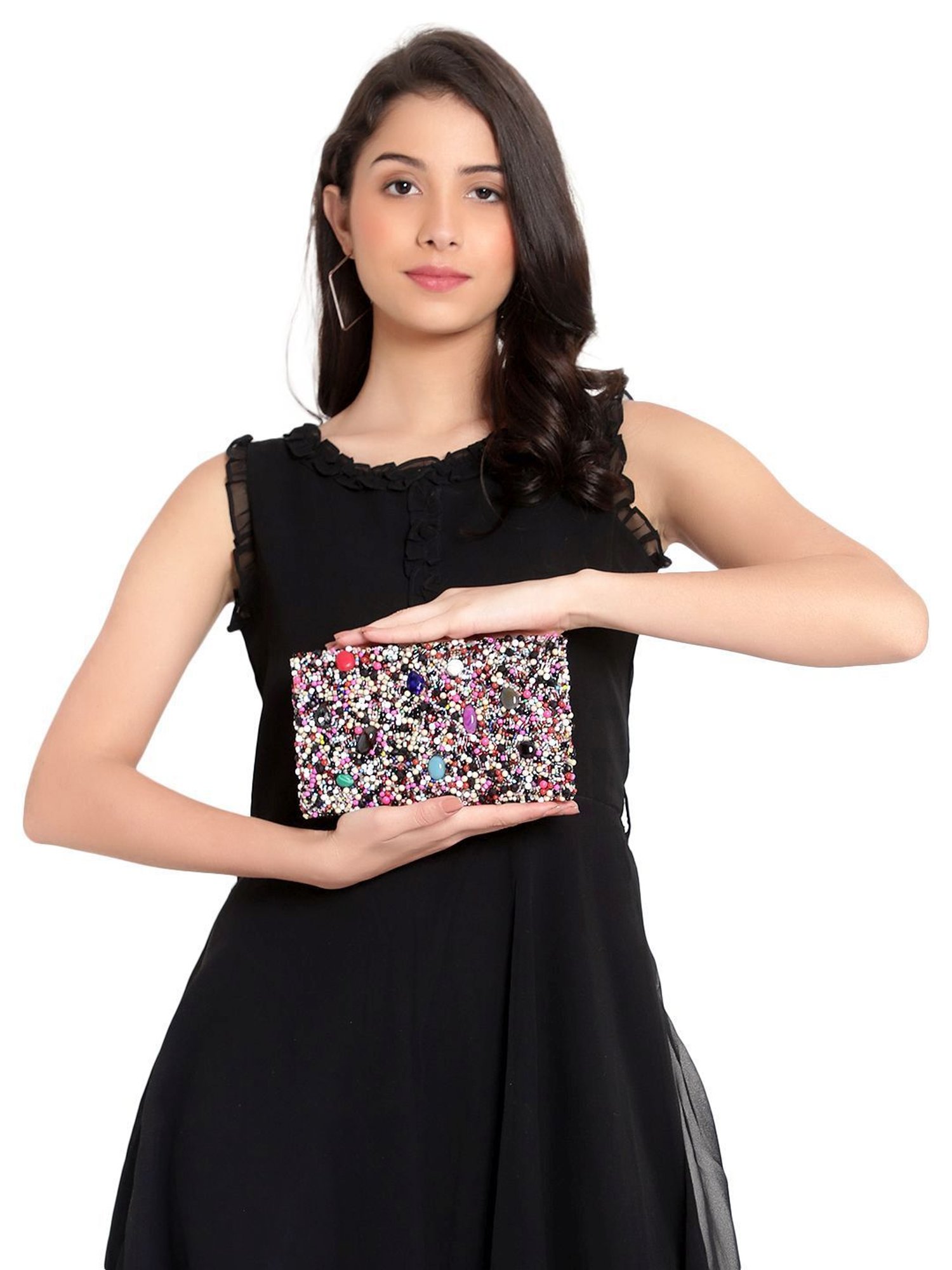 Spice Art Purple Clutch