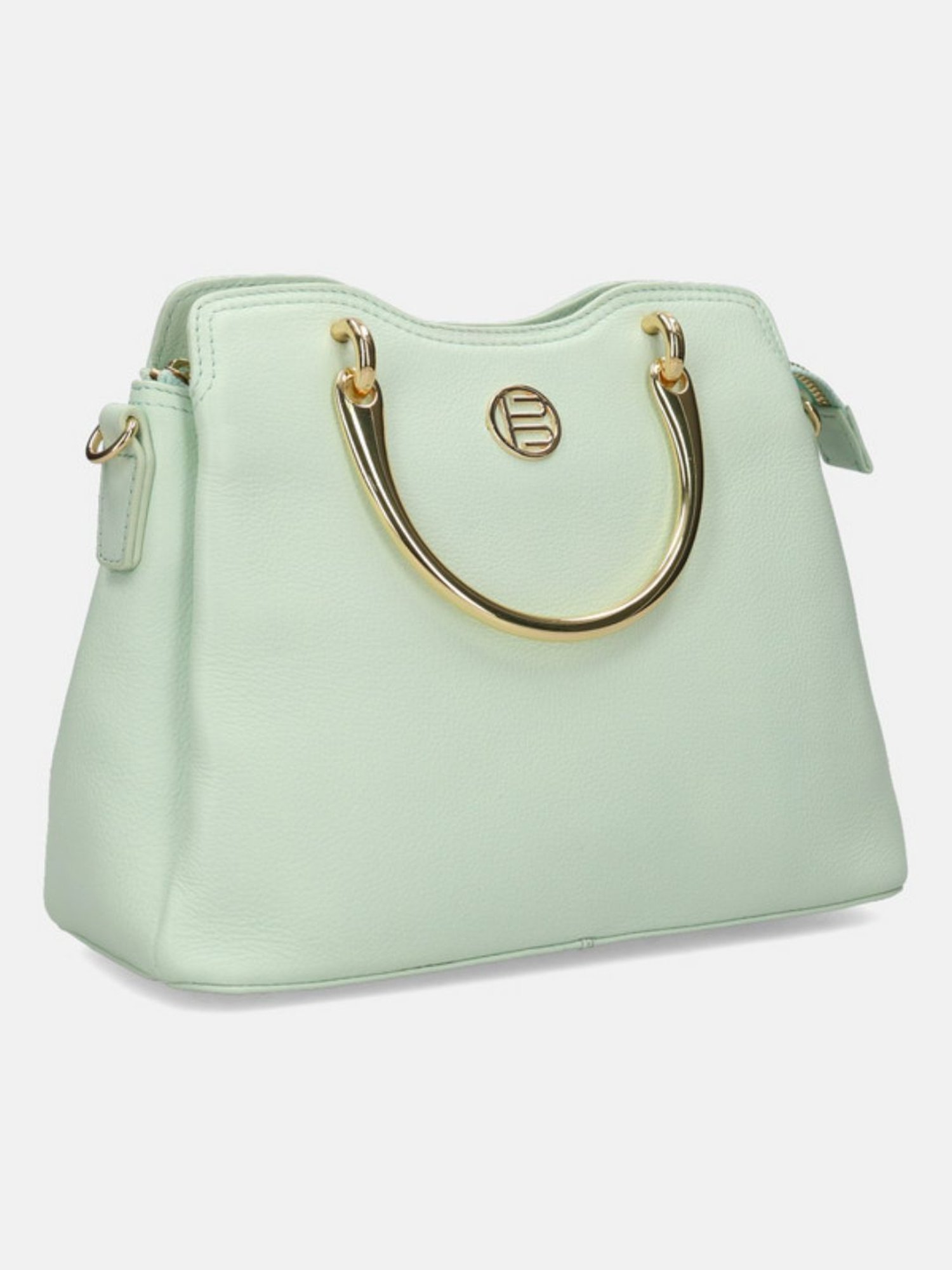 BAGATT Campania Light Green Medium Leather Handbag