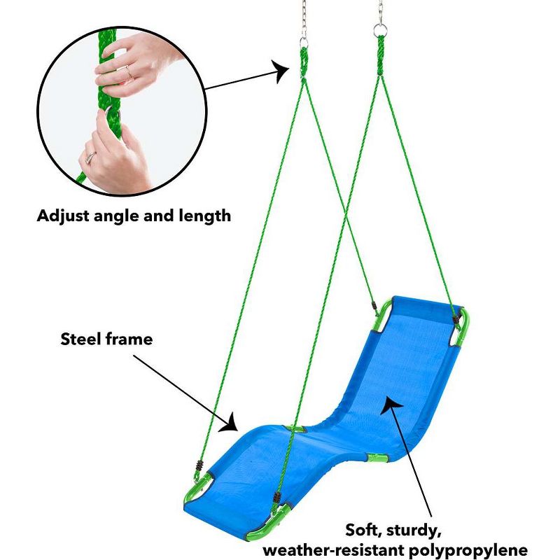 HearthSong Hanging Lounge Tree Swing for Kids