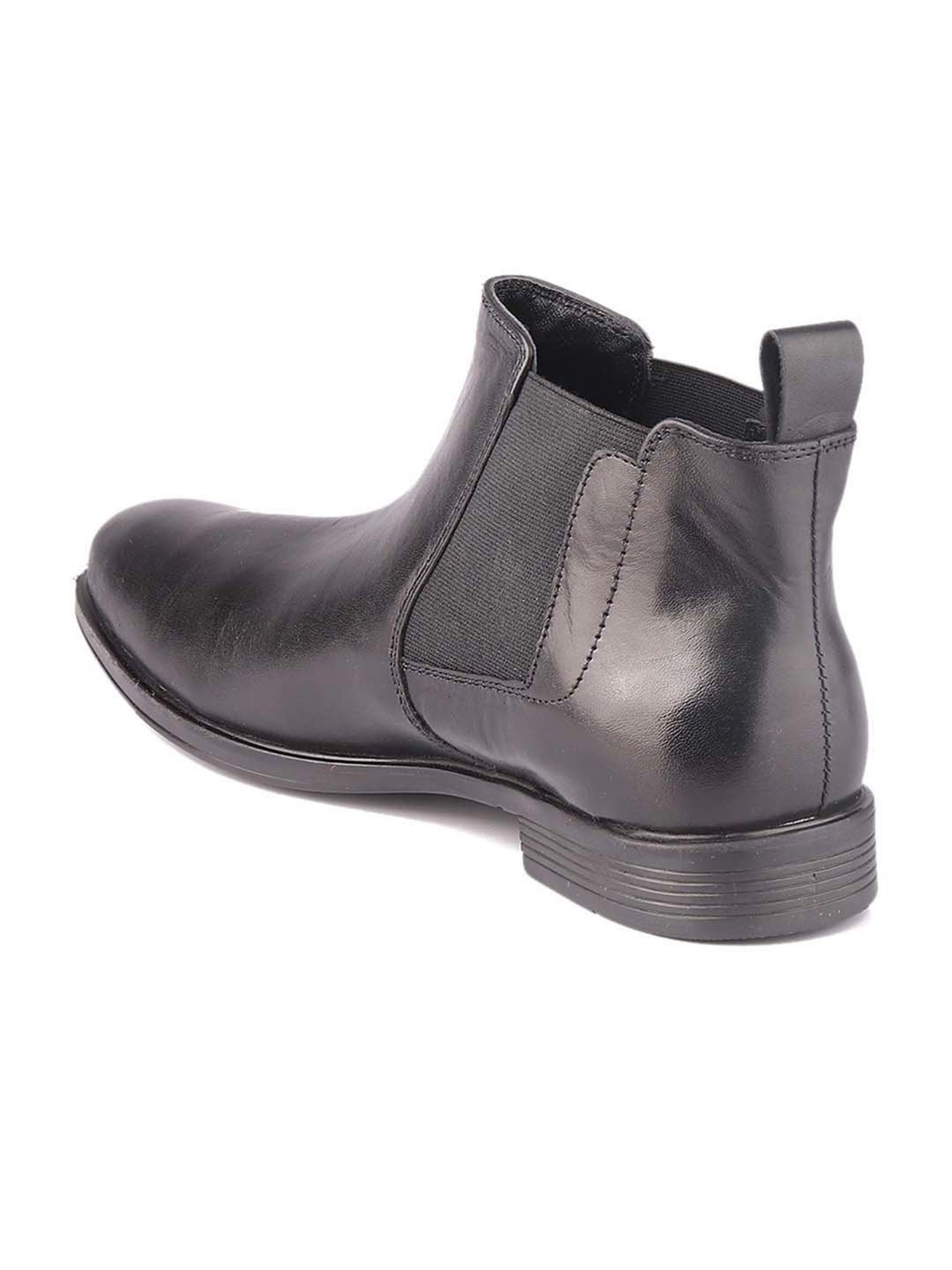 Red Chief Men's Black Chelsea Boots