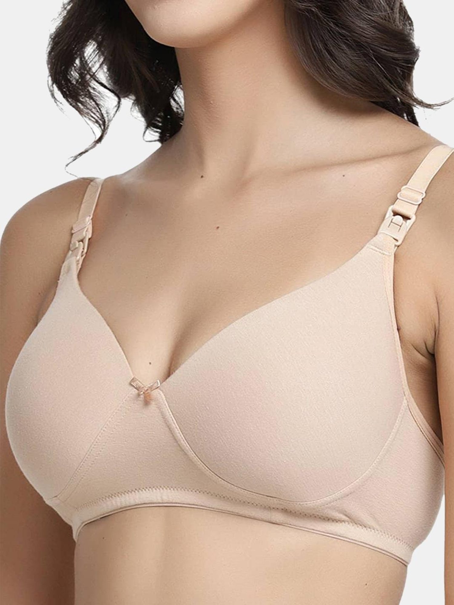 Inner Sense White Non Wired Non Padded Nursing Bra