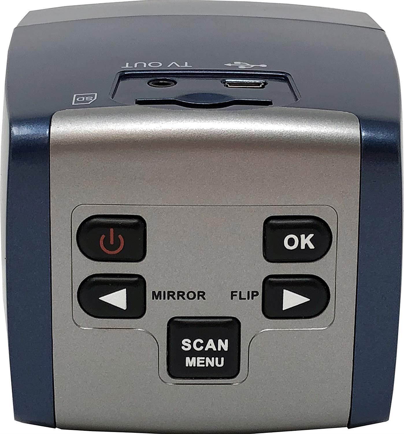 ZONOZ FS-3 22MP All-In-1 Film & Slide Converter Scanner w/Speed-Load Adapters for 35mm, 126, 110 Negative & Slides, Super 8 Films - Includes Worldwide Voltage 110V/240V AC Adapter (Blue)