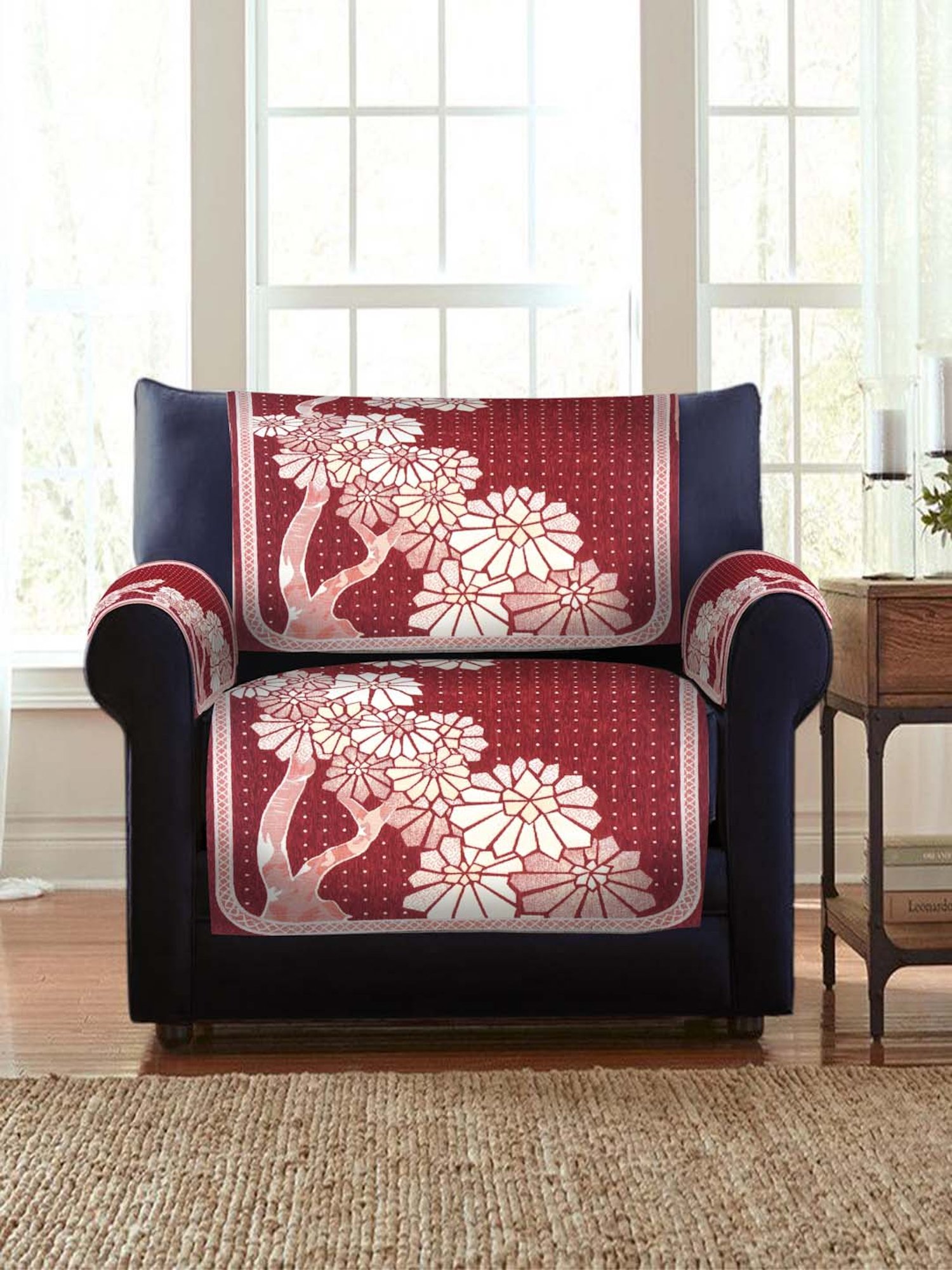 MODERN HOMES White Cotton Hand-Knotted Curtain Ropes - Set of 2