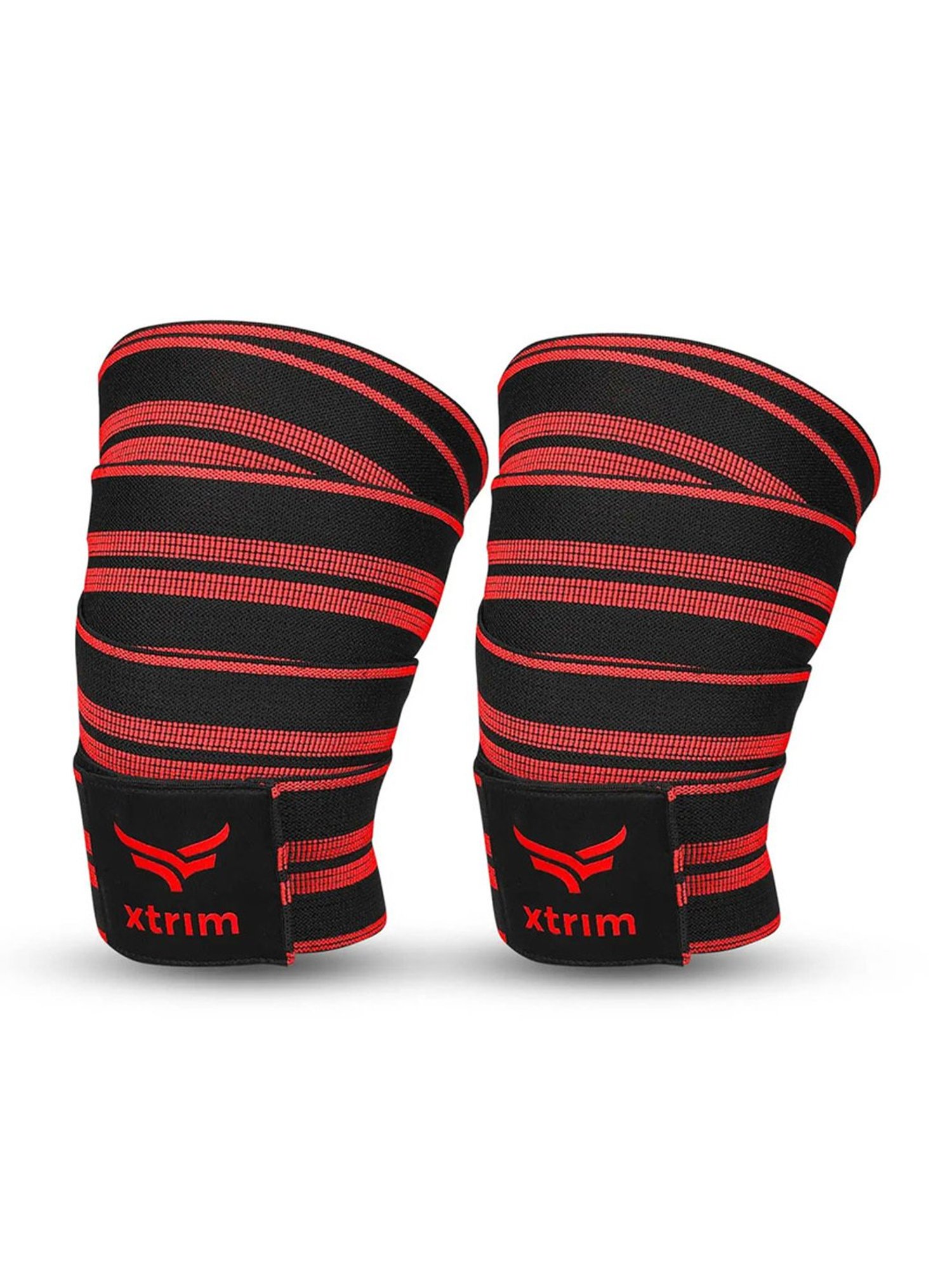 Xtrim Set of 2 Knee Wrap (Red)