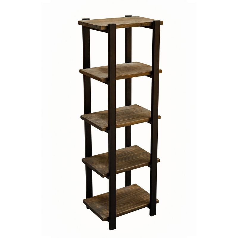 Pomona 4-Shelf Bath Storage Brown - Alaterre Furniture