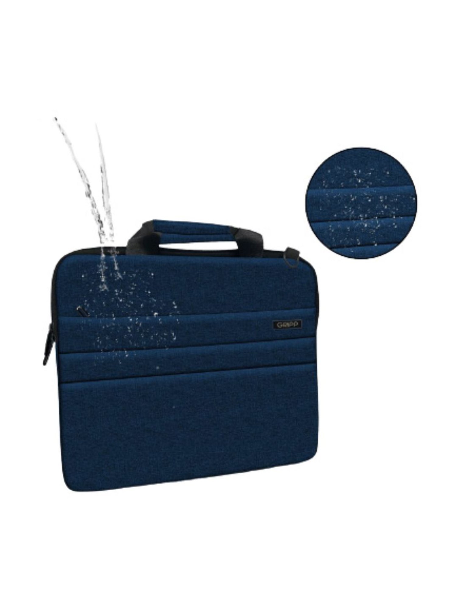 Gripp Lecon Ultra Slim Laptop Messenger Bag with Shoulder Strap for 13.3 Inch Macbook (Blue)