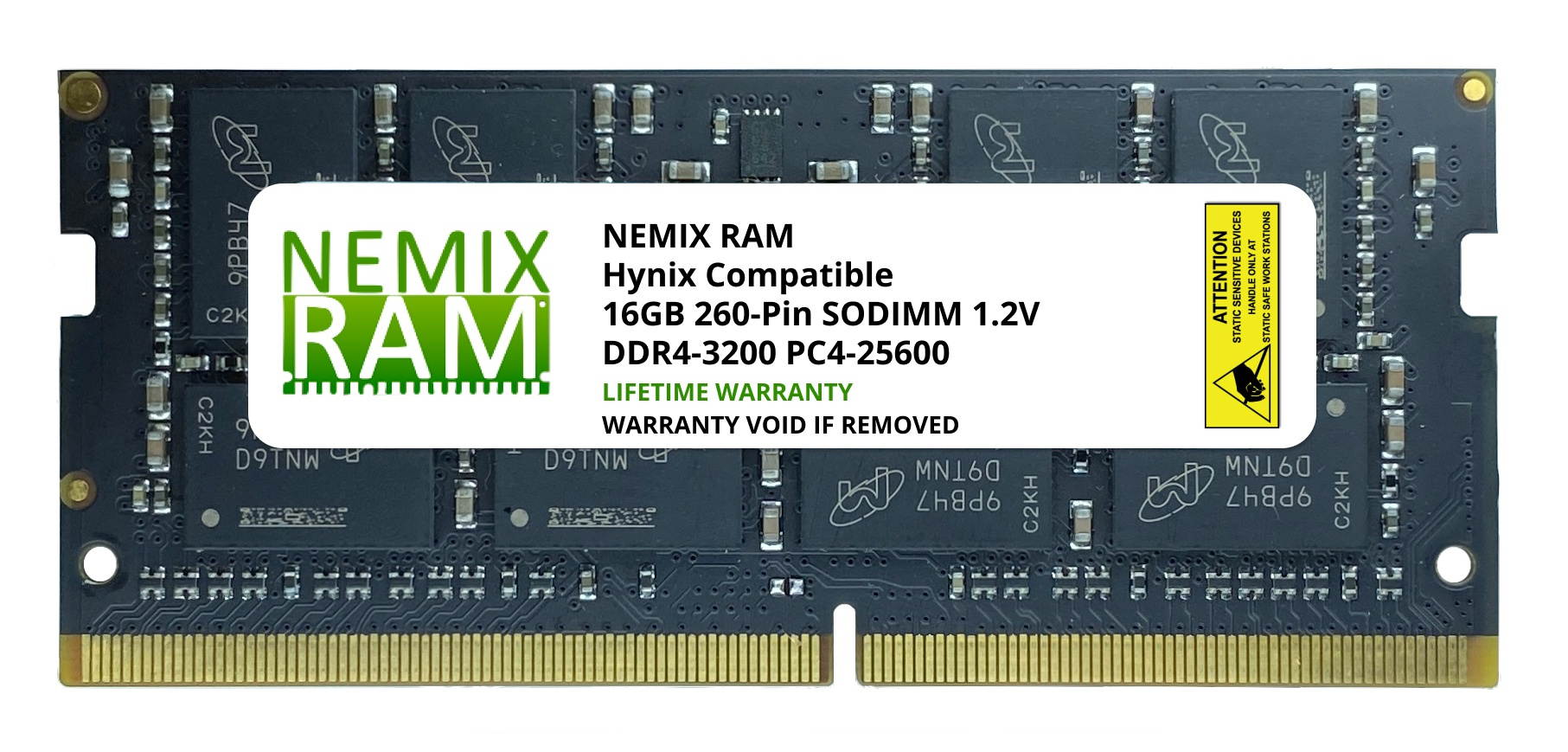 HMA82GS6DJR8N-XN Hynix Replacement 16GB DDR4-3200 PC4-25600 Non-ECC Unbuffered Memory by NEMIX RAM