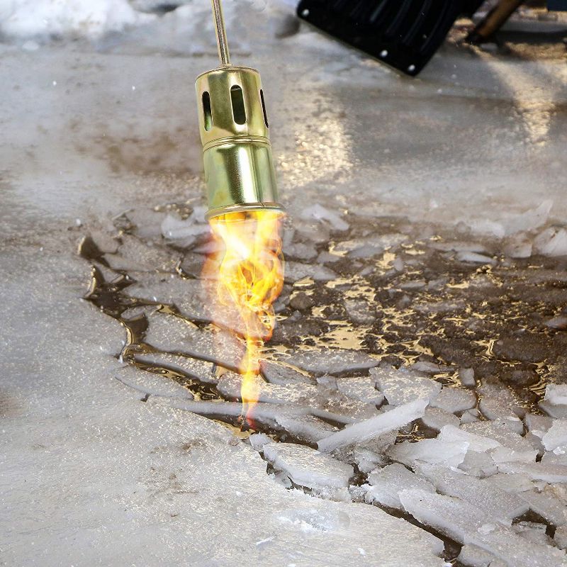 Ivation 320,000 BTU Propane Torch, Heavy Duty Weed Burner, Extra Long 12' Hose, Adjustable Flame Control, Outdoor Weed Killer for Weeds, Snow Melting, Roofing, Roads & More