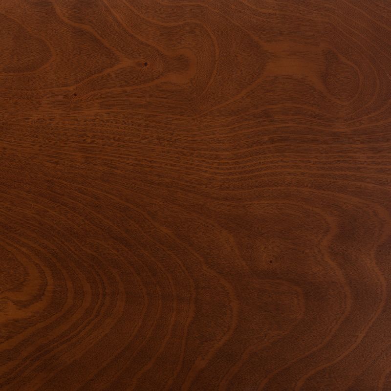 5pc Abilene Walnut Finished Dining Set Gray/Brown - Baxton Studio