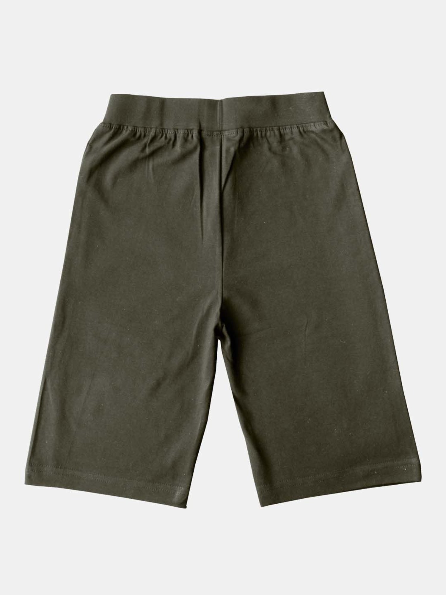 Kiddopanti Kids Steel Grey & Neon Green Logo Cycling Shorts (Pack of 2)