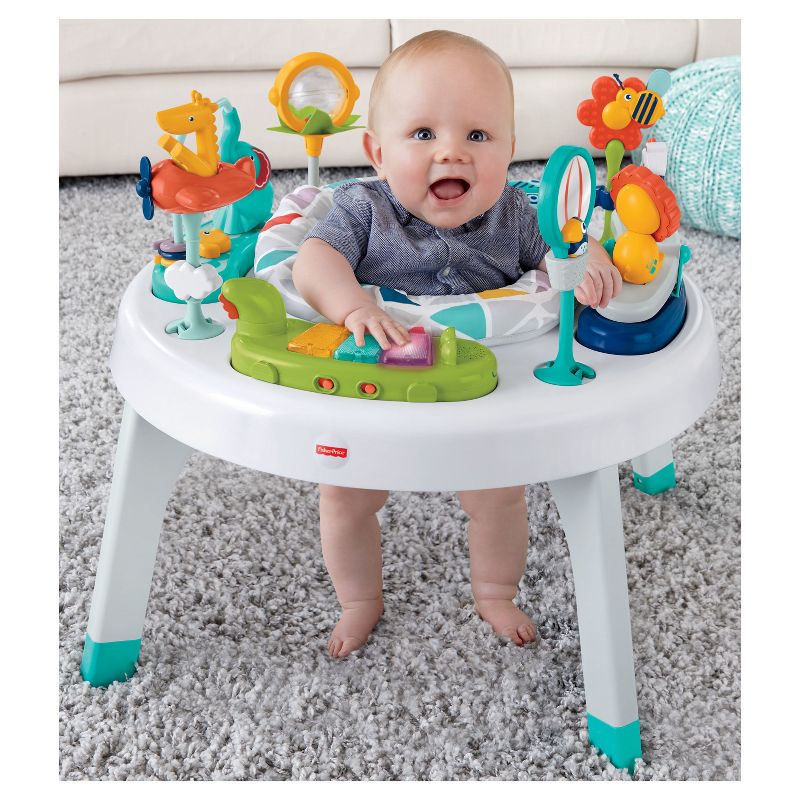 Evenflo Exersaucer Tiny Tropics 2-in-1 Baby Seat + Doorway Jumper