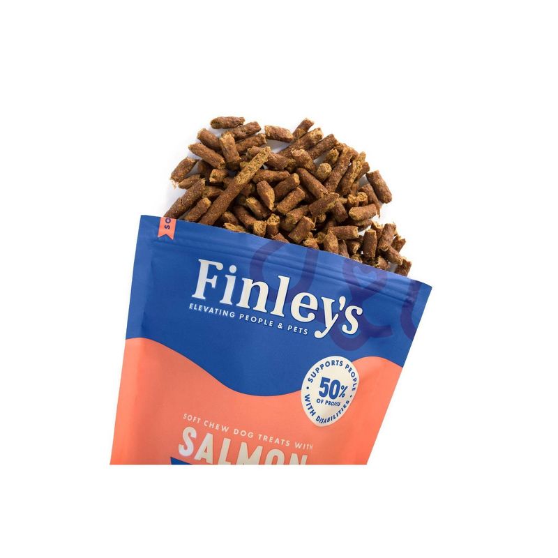 Finley's All Natural Salmon Soft Training Bite Dog Treats - 16oz