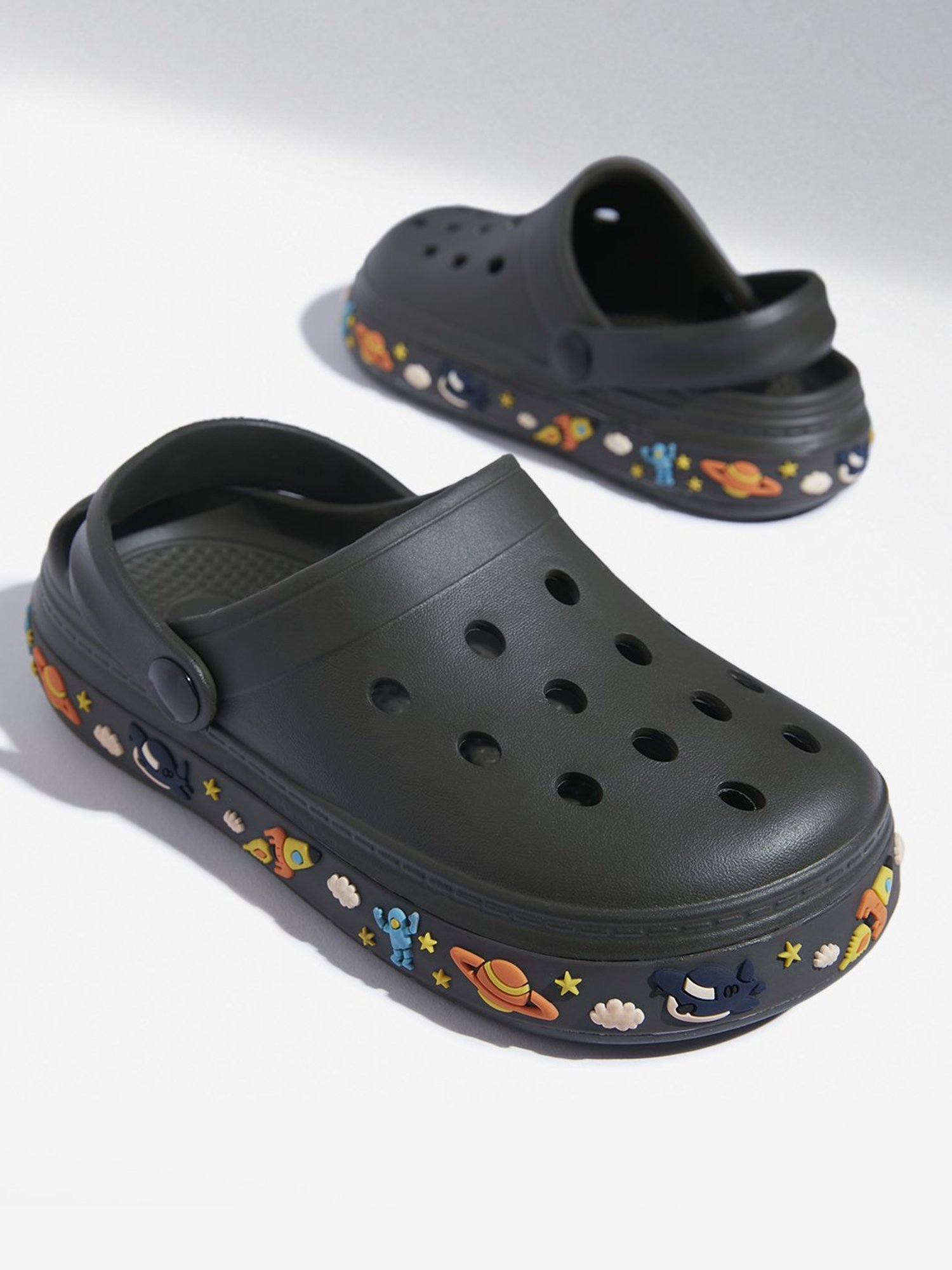 Yellow by Westside Olive Space Applique Clogs