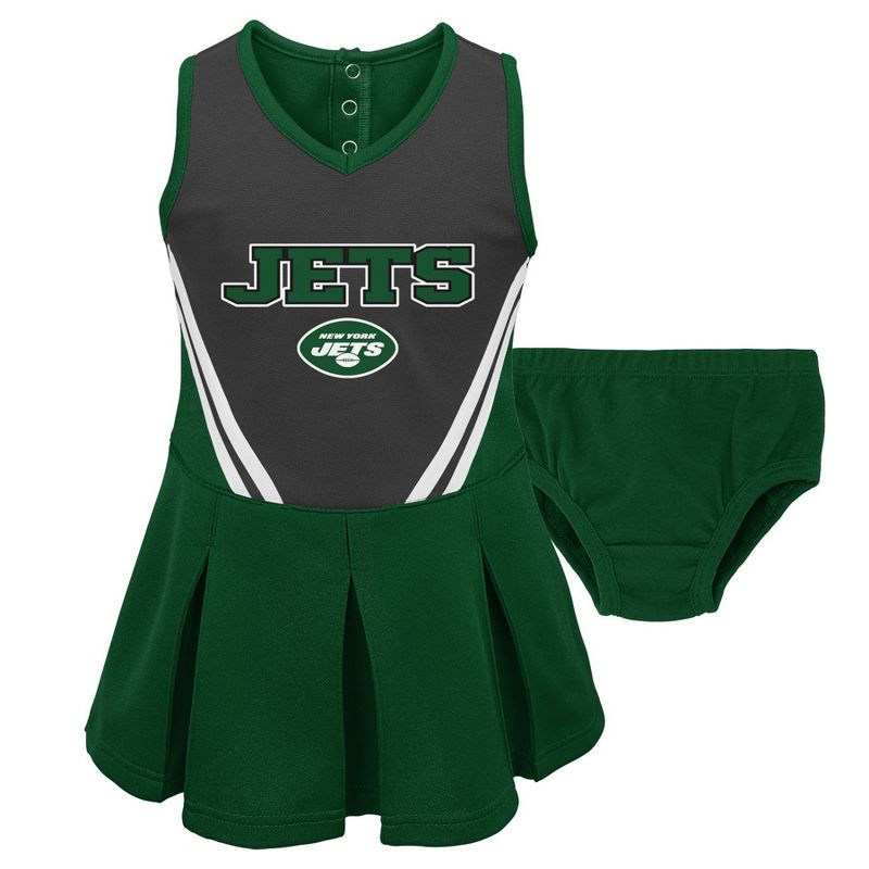 NFL New York Jets Toddler Girls' In the Spirit Cheer Set - 4T