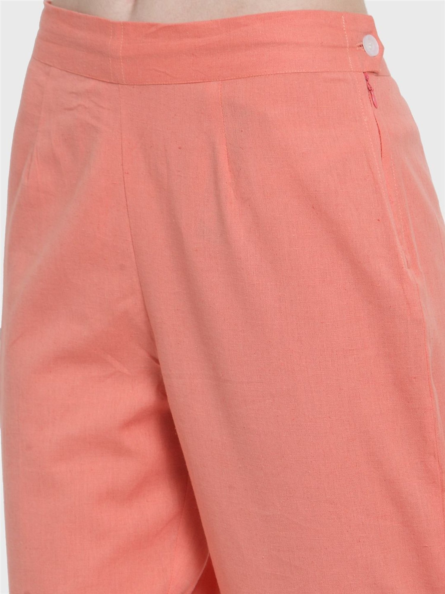 Indibelle Peach Cotton Trousers
