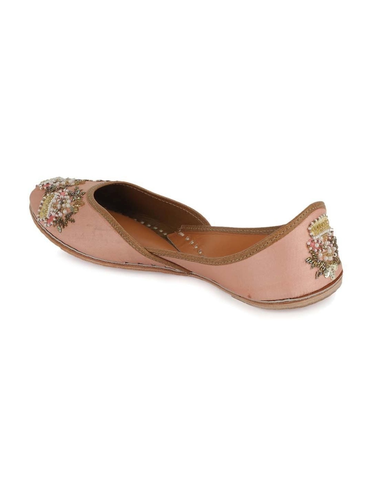 Glam Story Women's Peach Ethnic Juttis