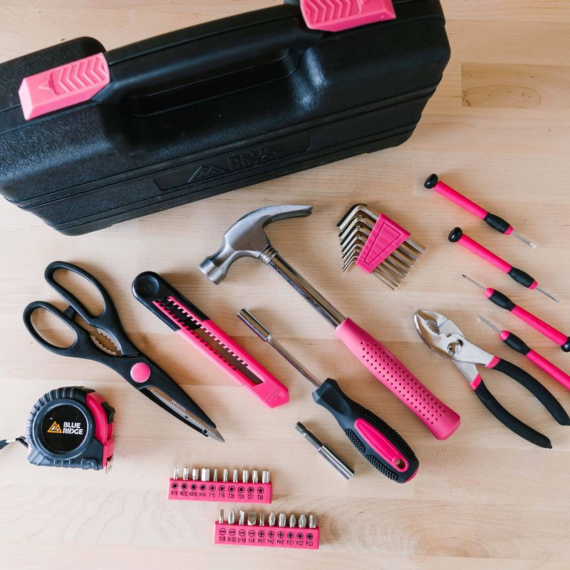 Blue Ridge Tools 40pc Household Tool Pink