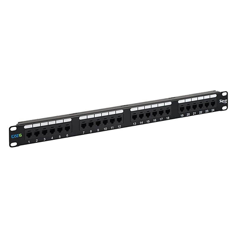 CAT6 Patch Panel with 24 Ports and 1 RMS