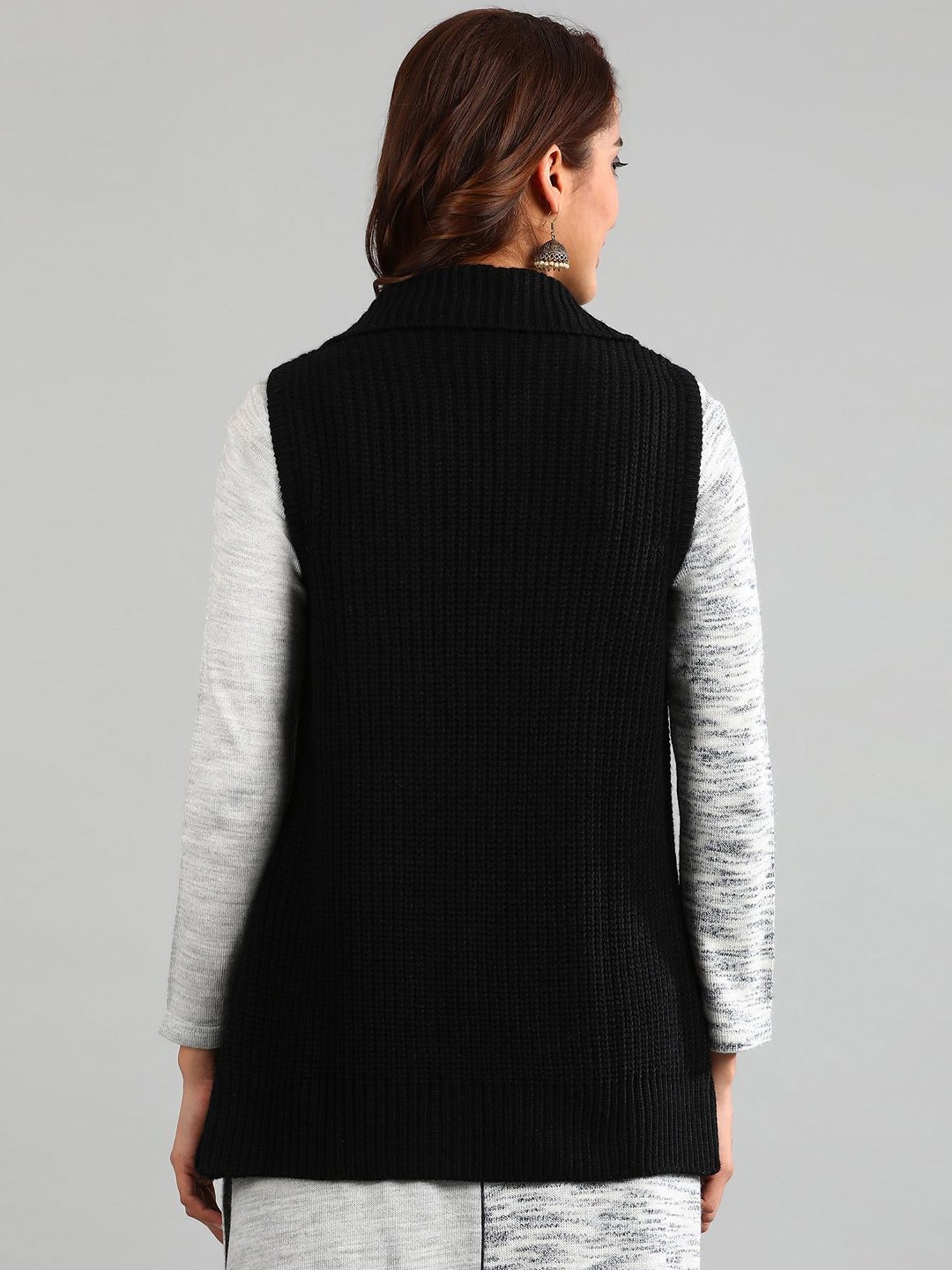 Aurelia Black Regular Fit Sweater