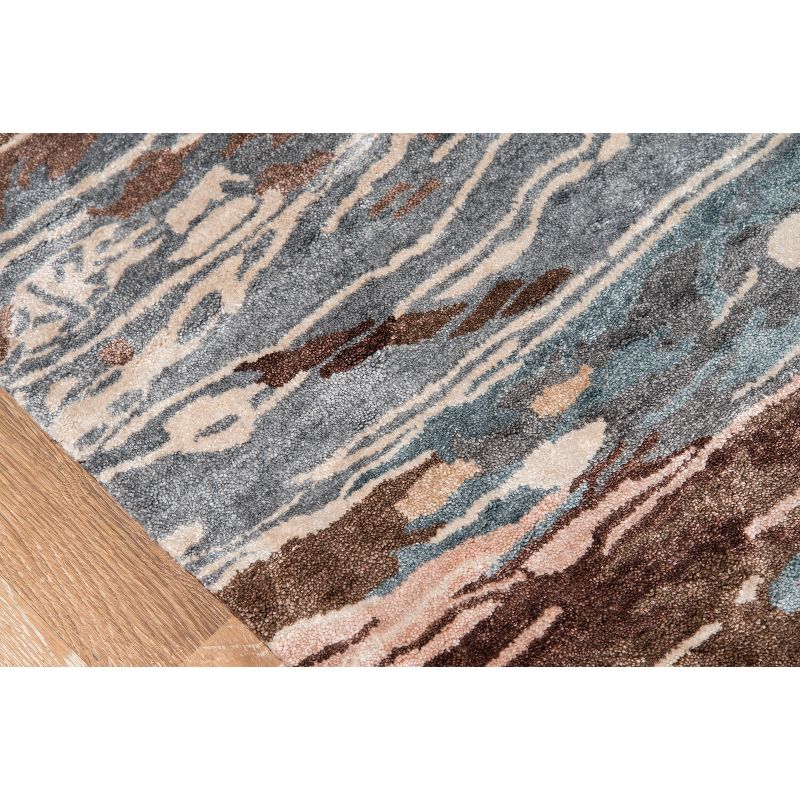 2'2"x8' Runner Swirl Loomed Rug Ivory/Black - Safavieh