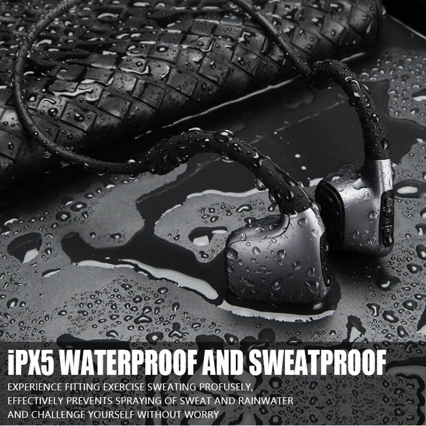 ASKMEER R9 Bluetooth 5.0 Headphones Bone Conduction Headset Wireless Sport Earphone With Mic Handsfree for iPhone Samsung Xiaomi