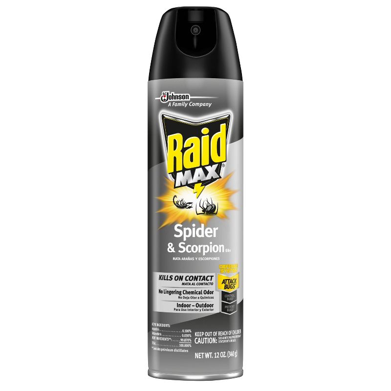 Raid Max Spider & Scorpion Killer Spray - 12oz/1ct