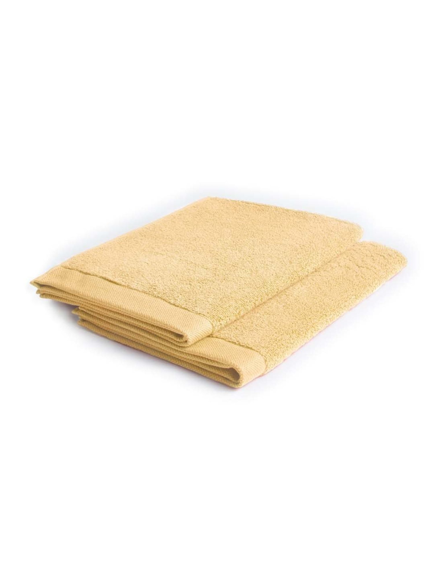 DDecor Pioneer Yellow Cotton 450 GSM Hand Towel - Set of 1