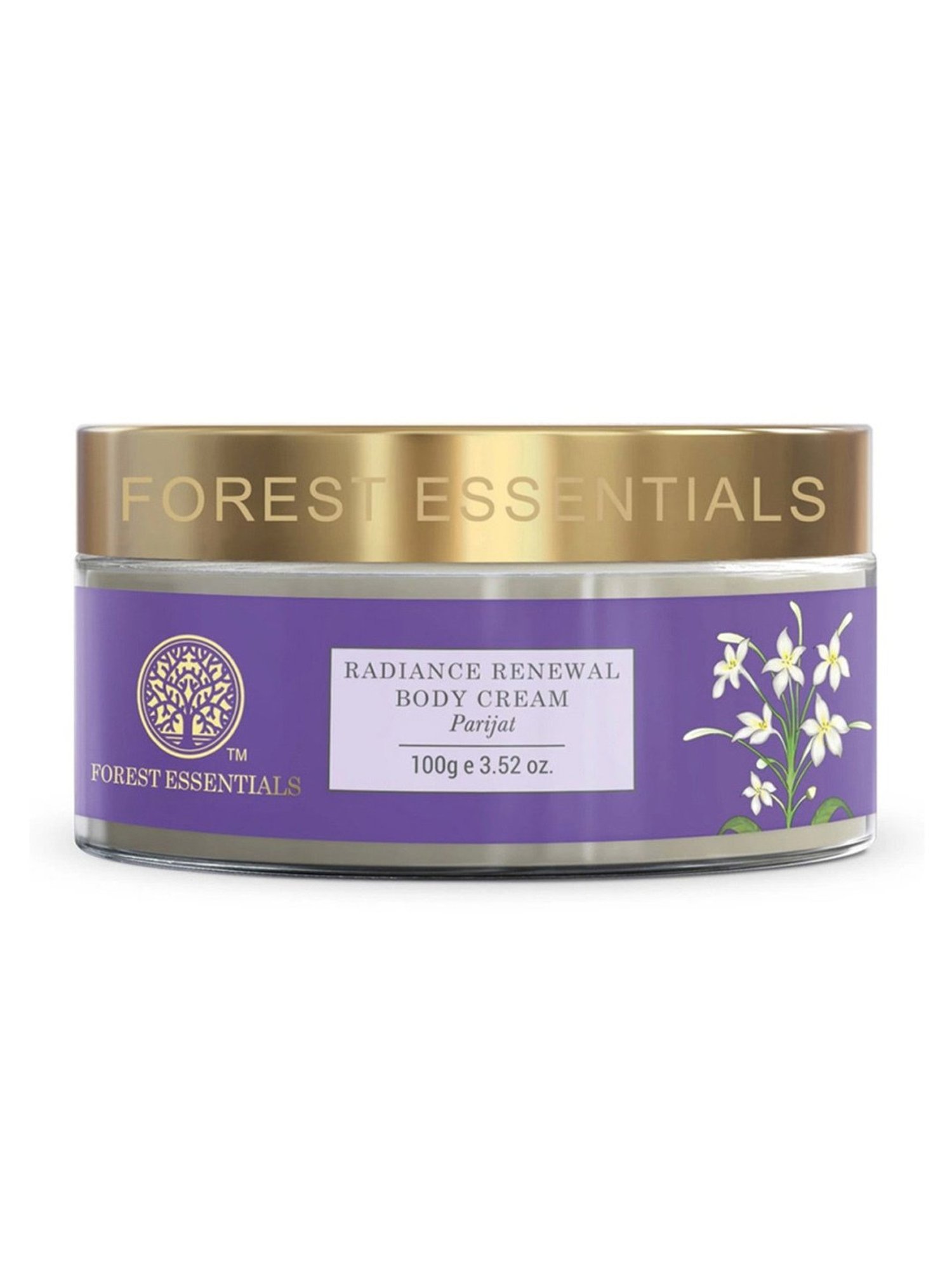 Forest Essentials Radiance Renewal Body Cream with Parijat for Dry Skin - 100 gm