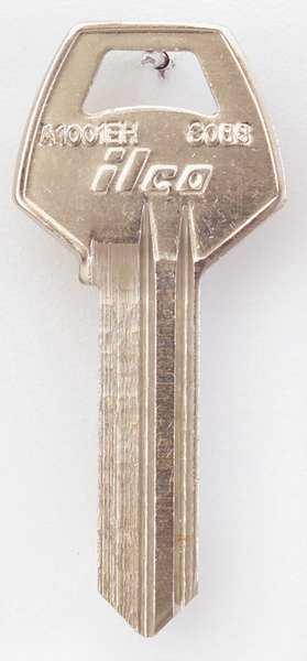 Key Blank, Brass, Type CO88, PK 10