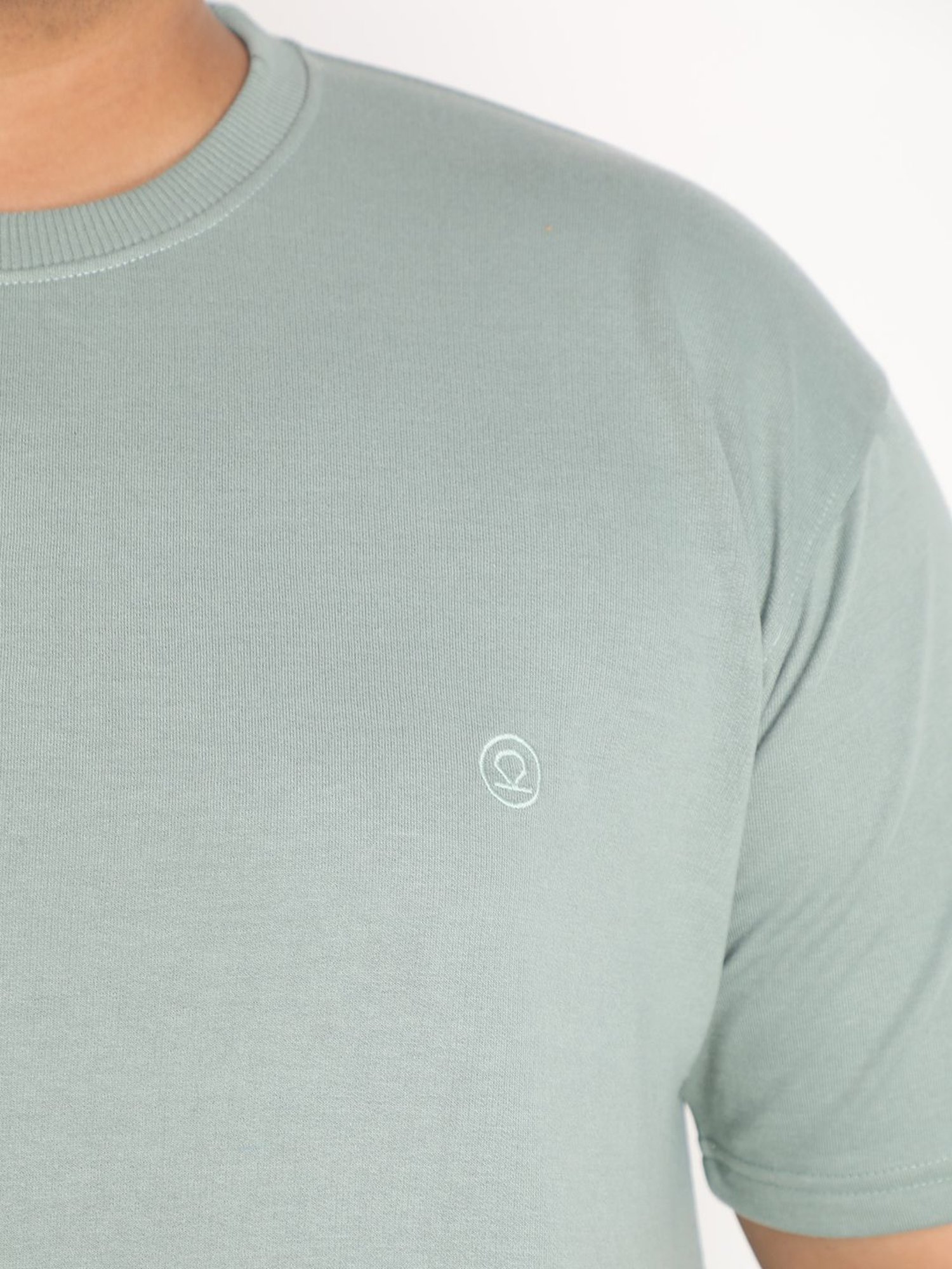 Chkokko Pastel Green Cotton Relaxed Fit Track Suit