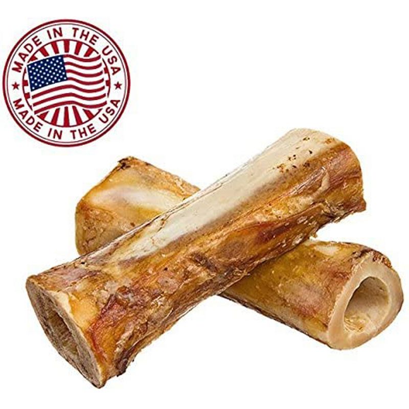 Pawstruck Meaty Dog Bone - Bulk Beef Dog Dental Treats & Chews, Made in USA, American Made, Shin Femur Meat Bone - 1 Bone(s)